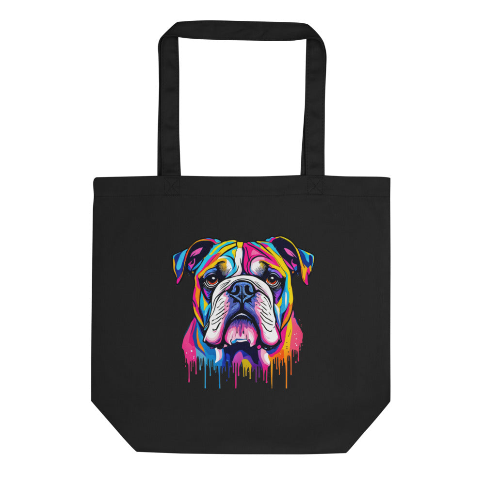 Colorful Bulldog Art Design