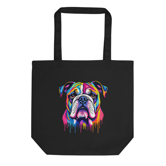 Colorful Bulldog Art Design