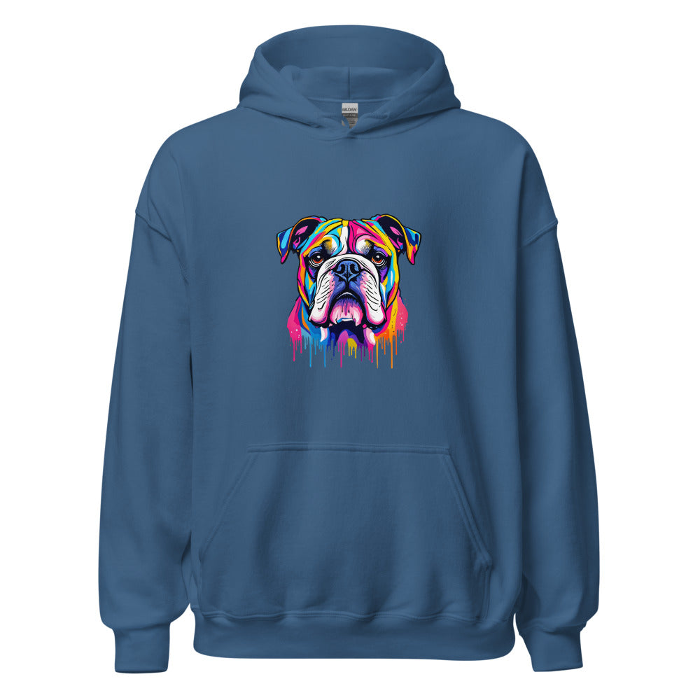 Colorful Bulldog Art Design