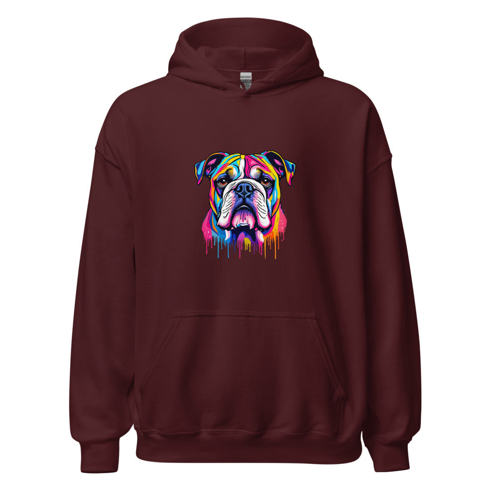 Colorful Bulldog Art Design