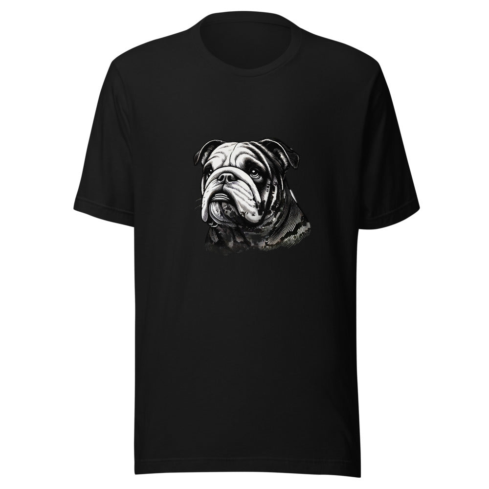 Patriotic Bulldog Art Design